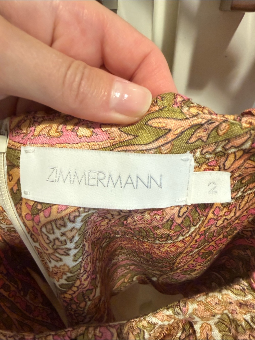 Zimmermann Mini Ruffle Neck Dress - Picture 4 of 8